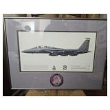 Framed jet print with patch