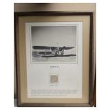 Framed fabric from the wing of the Bleriot XI