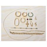 10k & 14k Yellow Gold Jewelry & Unmarked Jewelry
