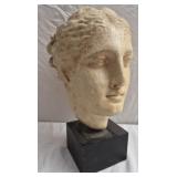 plaster bust depicts Hygieia Greek goddess