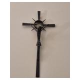 dark metal crucifix