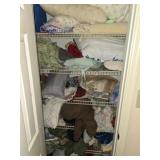 Huge Closet Lot of Sheets Pillows Blankets Etc