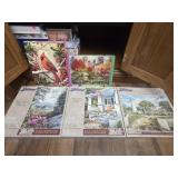 Lot of 5 large puzzles