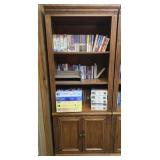 Beautiful oak wood bookshelf