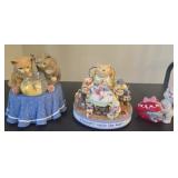 2 San Francisco music boxes &  heart cat