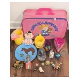 Vintage Mercury Luggage & Childrens Toys Decor