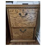 Wooden filing cabinet