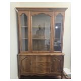 Stunning Bassett Furniture wood china cabinet