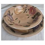 Set of 2 Gibson bowl & plate