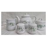 Corelle Coordirates tea set Callaway pattern