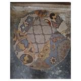 Abstract round rug
