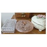 3 Vintage candy dishes