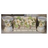 Pair of Bookends & Candle Holders