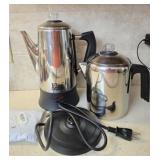 Stainless Elite Platinum Perculators Coffee Pots