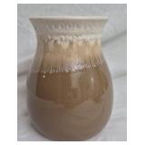 brown stoneware vase