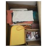 Estate lot of a glue gun, rags and more