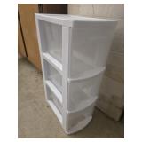 3 drawer plastic container