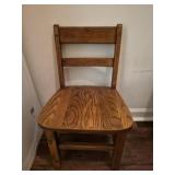 Vintage wooden childs chair
