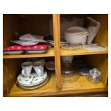 Cabinet lot of decor & more