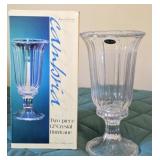 American Crystal 2 pc 12 in Crystal Hurricane Lamp