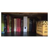 Estate lot of books and a box