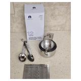 12 pc Metal Measuring Cups & Spoons