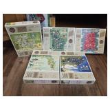 Lot of 5 state puzzles