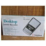 Desktop cassette recorder