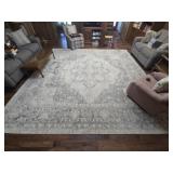 12' by 12' Safavieh Brentwood creme Grey rug