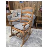 Vintage Oak wood rocking chair