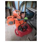 Lot Blower untested & Gas Tanks