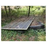 Small Plastic Pond & Metal Panel