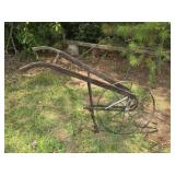 Antique Wooden and Metal Plow
