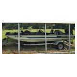 Pro 17 Bass Tracker Boat 17 ft long with Trailer