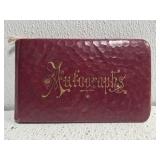 Vintage autograph book