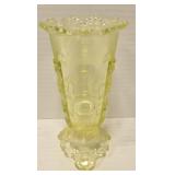 Northwood Vaseline glass dewey vase