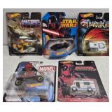 5 Hot Wheels Never opened