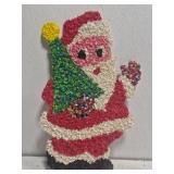 Vtg 1970s melted popcorn plastic Christmas decor