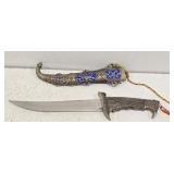 Mongolian Fantasy Dagger with Sheath