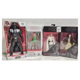 4 STAR WARS collectibles dolls