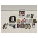 17 Antique Vintage Modern & LARGE Zippo Lighters