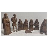 8pcs wooden nativity scene
