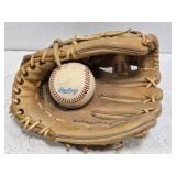 Louisville Slugger Baseball Glove & Ball