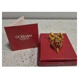 Gorham Christmas ornament brooch