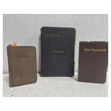 3 antique bibles