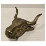 Solid brass bull head