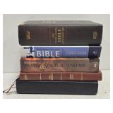 Lot of 5 Misc Bibles