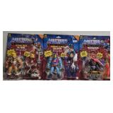 3 Masters of the universe figurines