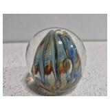 Vintage studio art glass paperweight