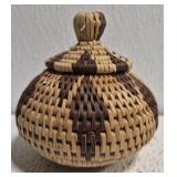 handwoven African Zulu style herb basket